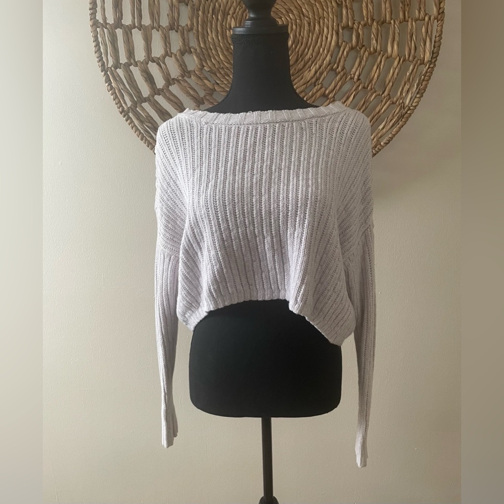 Hollister Light Purple Women's Ribbed Knit Sweater
